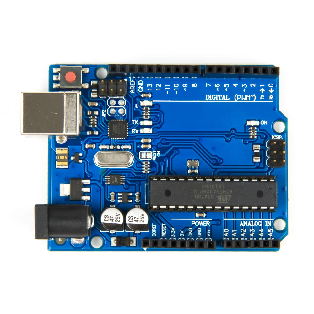 

KUONGSHUN Development Board for UNO R3 Board ATmega328P ATMEGA16U2 with USB Cable for Arduino