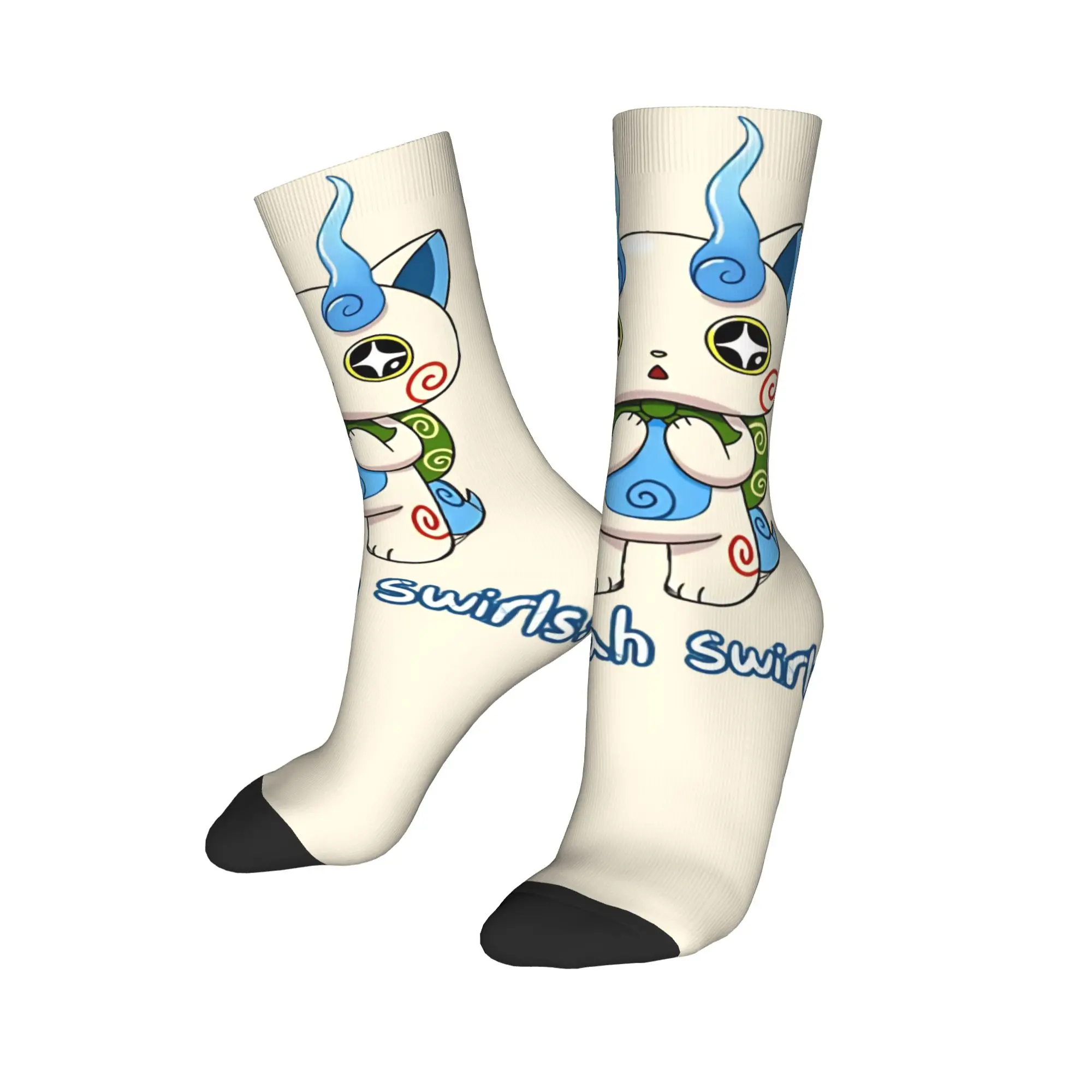 Fashion Male Men Socks Novelty Yokai Watch Game Sock Polyester Komasan Sport Women Socks Spring Summer Autumn Winter