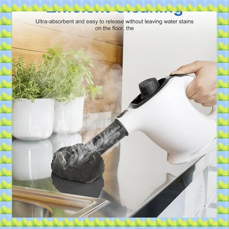 FZFZ スチームモップパッド、再利用可能なスチームクロスアクセサリー、ハンドヘルドスチームクリーナー用の洗えるスチームクリーナーパッド