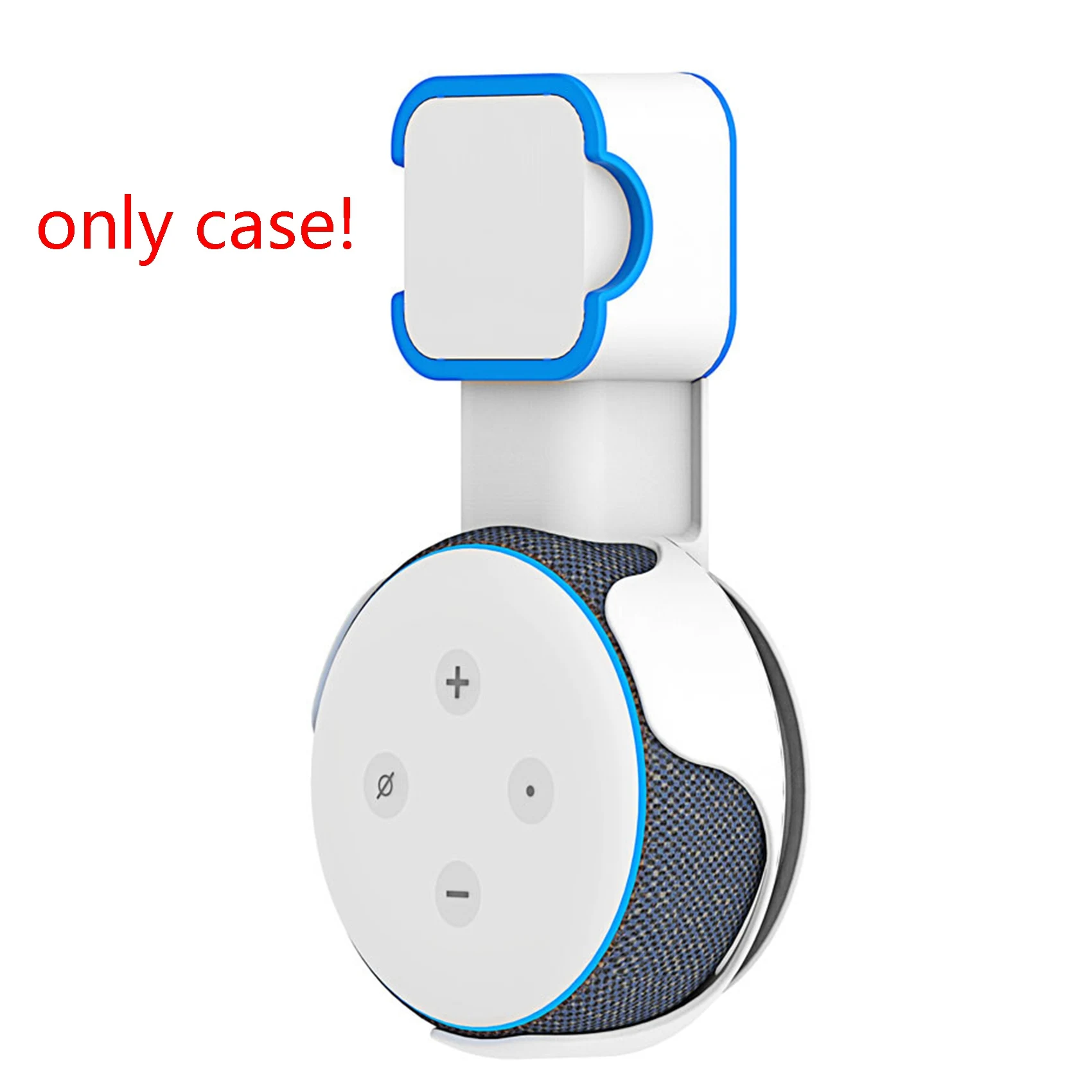 Wall Mount Holder for Amazon Alexa Echo Dot 3Rd Generation on Wall Plug Hanger Space Saving Assistants Accessories White