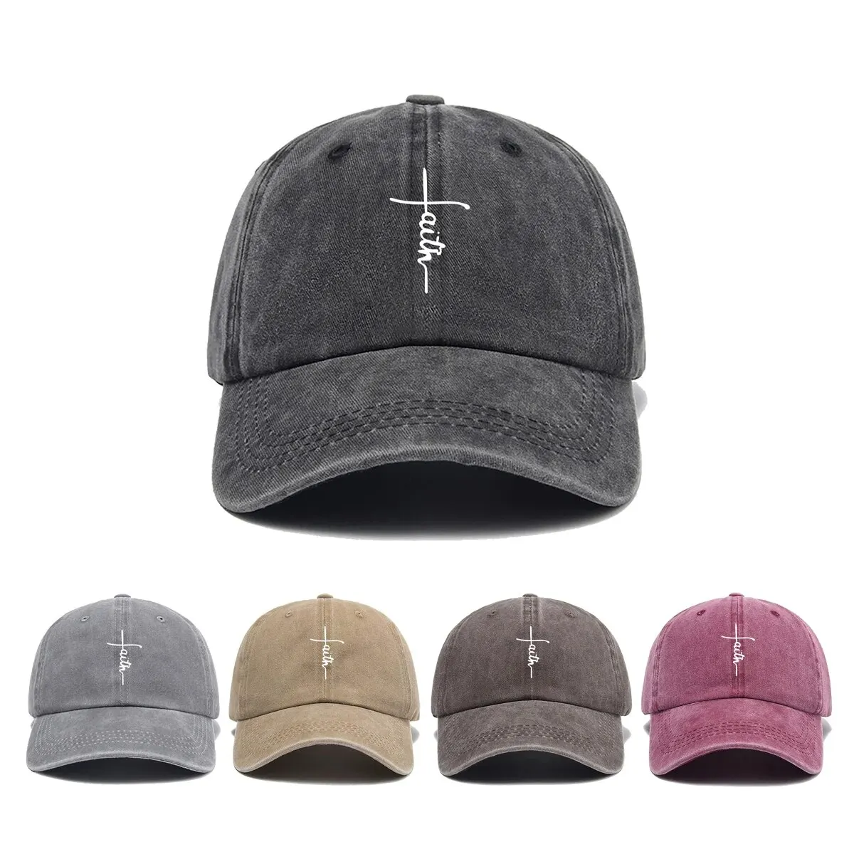 Instagram Retro Smoke Grey Baseball Hat Women's Spring and Autumn Summer American Hat Show Face Small Duck Tongue Hat Trendy Bra