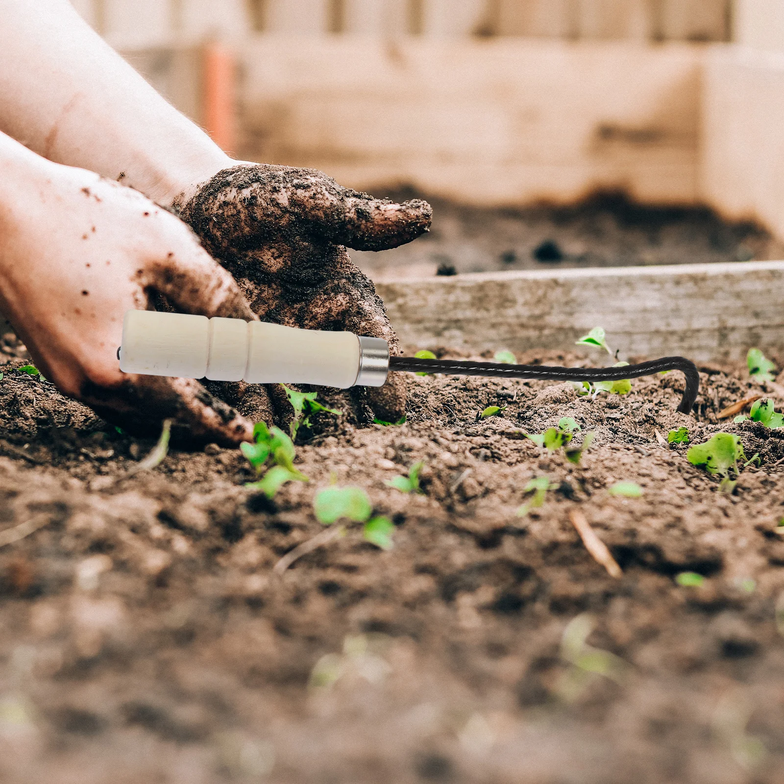 1 قطعة أداة مجتذب الاعشاب قوي اليد إزالة الأعشاب الضارة مقاومة للصدأ المدمجة حديقة أداة لوازم البستنة #2