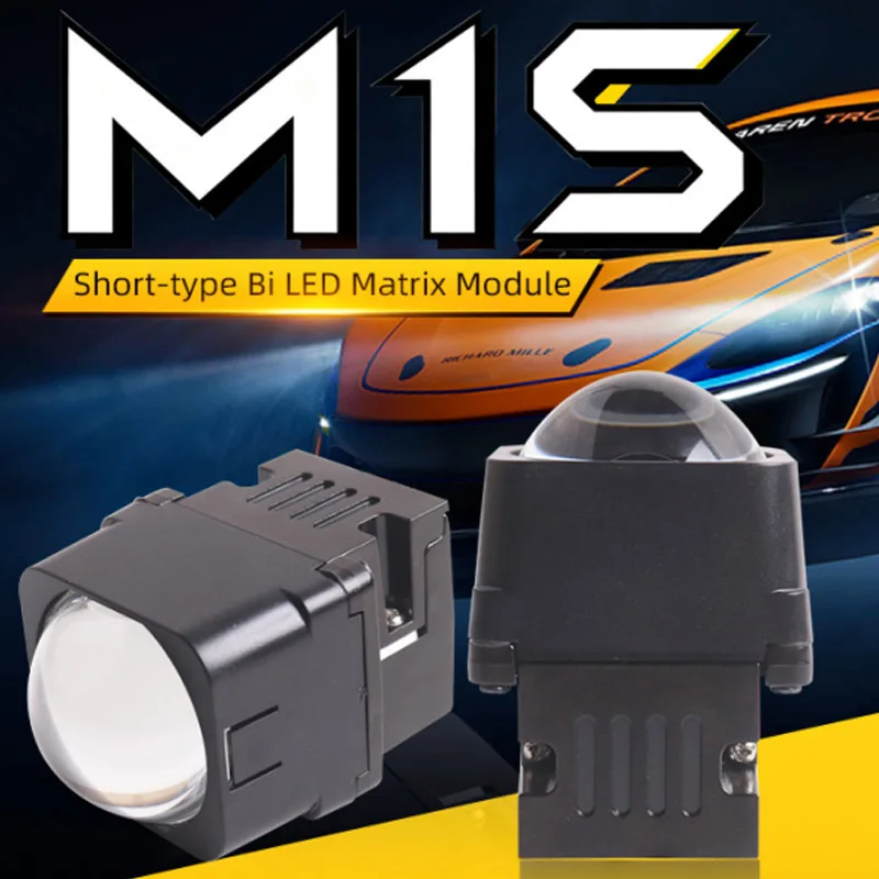 

1.5 Inch Matrix Bi LED Projector Lens Car Headlight Retrofit Hi Lo Beam 12V 36W 5500K for Auto Motorcycle