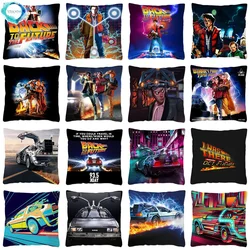 Back To Future Pillow Case Home Decor 100% Polyester Cushion Cover for Sofa Vintage 90s Throw Pillow Cover Housse De Coussin
