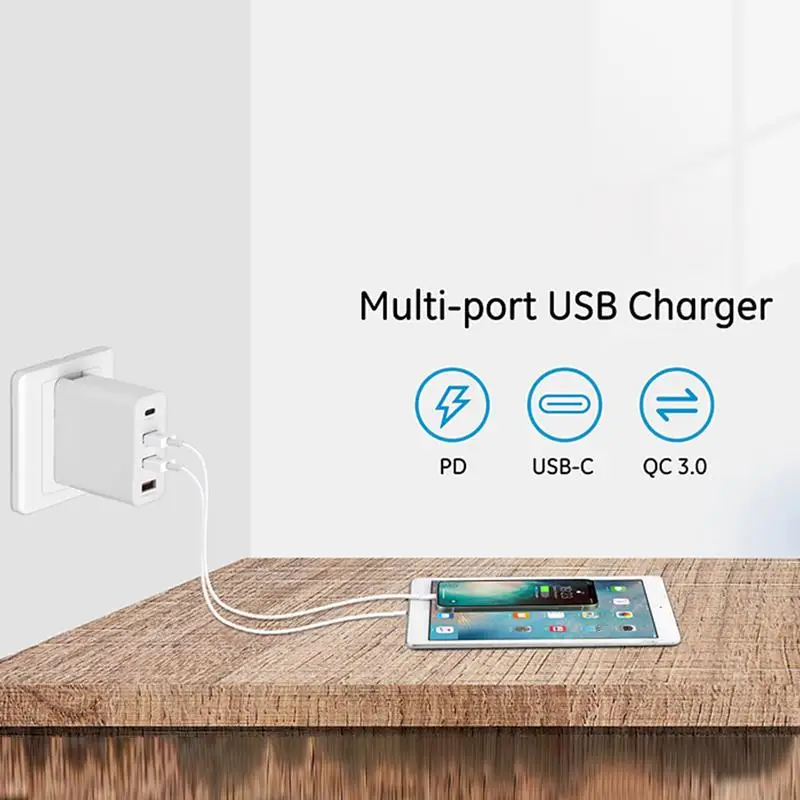 USB Charging Hub For Multiple Devices 51W High-Speed Multi Ports Charging Adapter Multifunctional Charging Supplies Portable