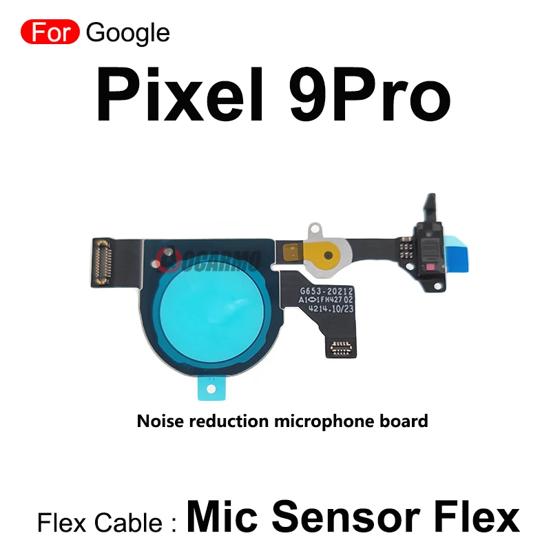For Google Pixel 9 9Pro XL Noise Reduction Microphone Board Mic Sensor Flex Cable Replacement Parts