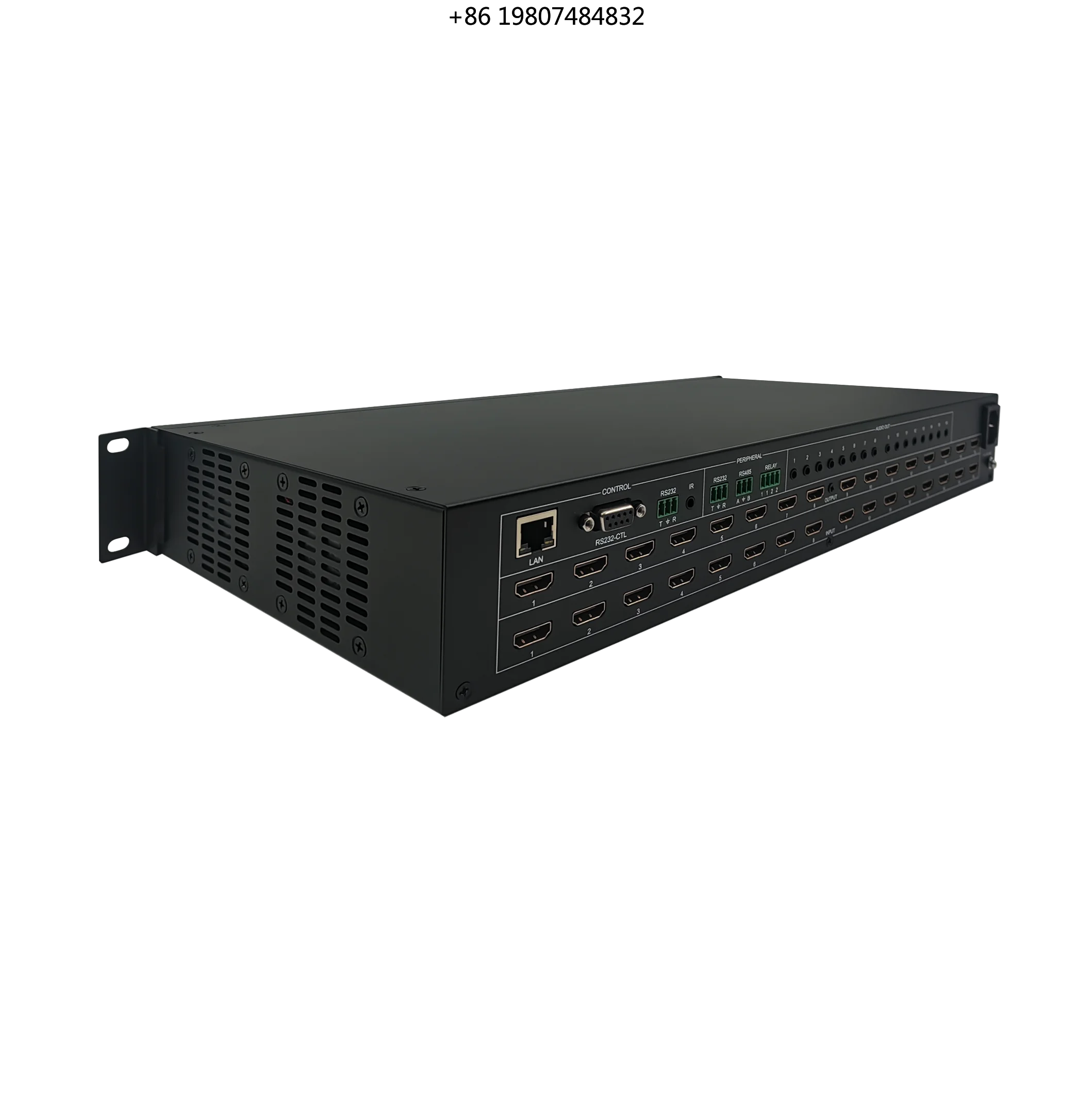 Splicing 3.5mm Audio Metal Construction Rack Mountable 2K Input/Output 16x16 Seamless Fixed HDM I Matrix Switch Video Wall