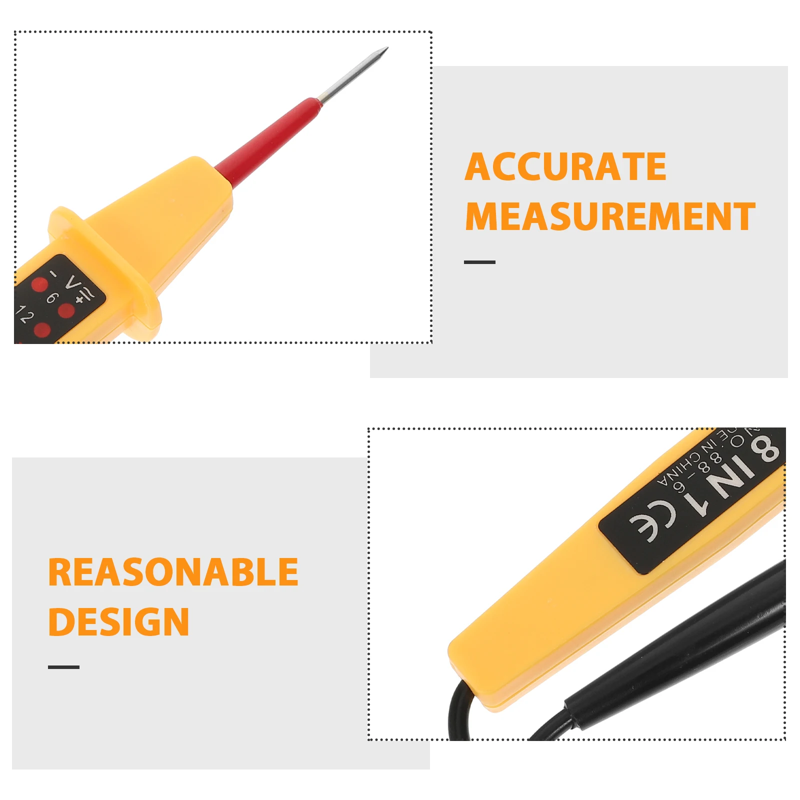 

Professional Car Voltage Tester Voltage Electric Auto Tester Automotive Wire Diagnostic Tool High Precision Sturdy