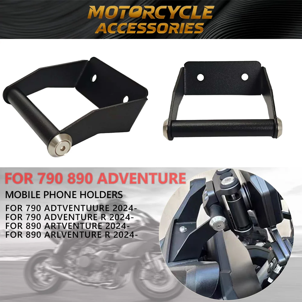 

Motorcycle Handlebar Phone GPS Navigation Mount Bracket Holder Extension Stand for 790/890 Adventure ADV R 2024-