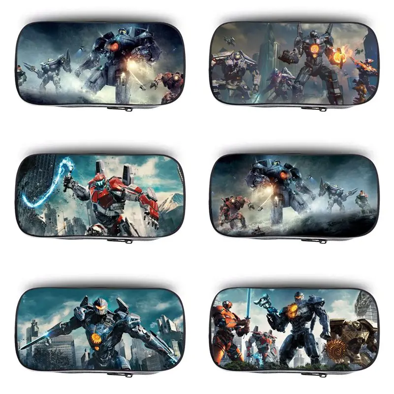 Pacific Rim Robot Pencil Case, Cute and Stylish Cartoon Creative Large-Capacity Canvas Pen Bag, Birthday Gift for Friends - view 5