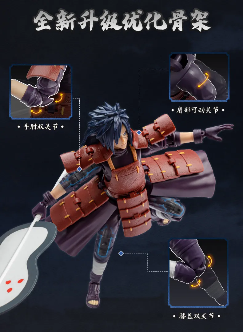 Genuine Blokees Naruto Model Kits Namikaze Minato Hatake Kakashi Haruno Sakura Madara Sasuke Figures Assembly Trendy Toy Gift