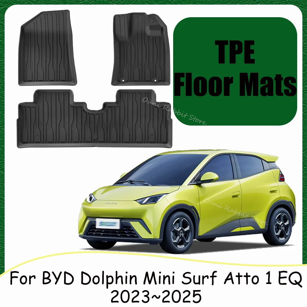 For BYD Seagull Dolphin Mini Surf Atto 1 EQ 2023~2025 2024 RHD Car Floor MatsScratch Resistant Carpets Pad Interior Accessories