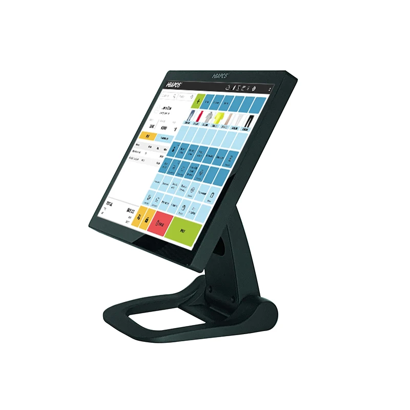 POS Systems Cash Register Foldable Machine Touch Screen Monitor POS Terminal 15 Inch Capacitive Touch Screen Display Folding