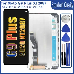 Tested LCD for Motorola Moto G9 Plus XT2087-1 LCD Display Touch Screen Assembly Replacement for Moto G9 Plus XT2087 With Frame