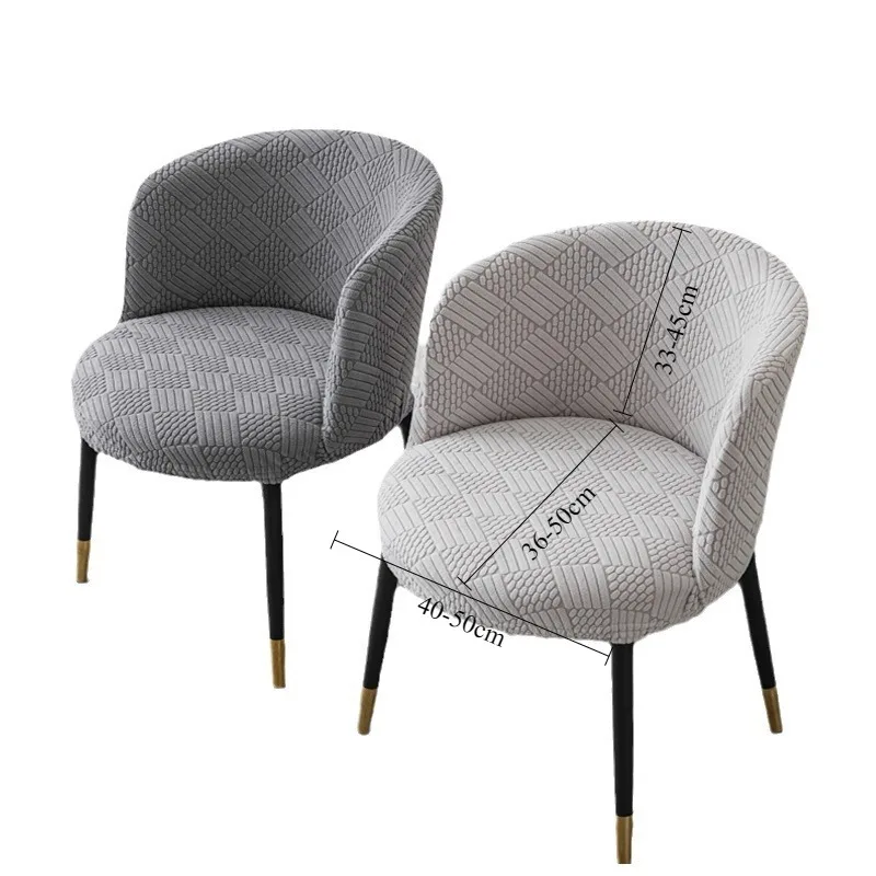 Half Round Stool Cover Elastic Chair Slipcover Vanity Chair Seat Cover Office Cafe Meeting Stool Dustproof Protector Cloth