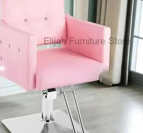 كرسي دوار محطات كرسي الحلاق لمصفف الشعر مسند الظهر القابل للإزالة Cadeira Barbeiro أثاث صالون تجميل احترافي #4