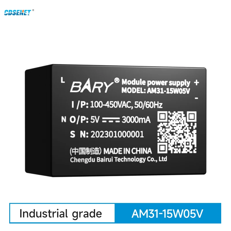 

AC-DC Step Down Power Module CDSENET AM31-15W05V 5V Low Power Small Size High Reliability Low Ripple