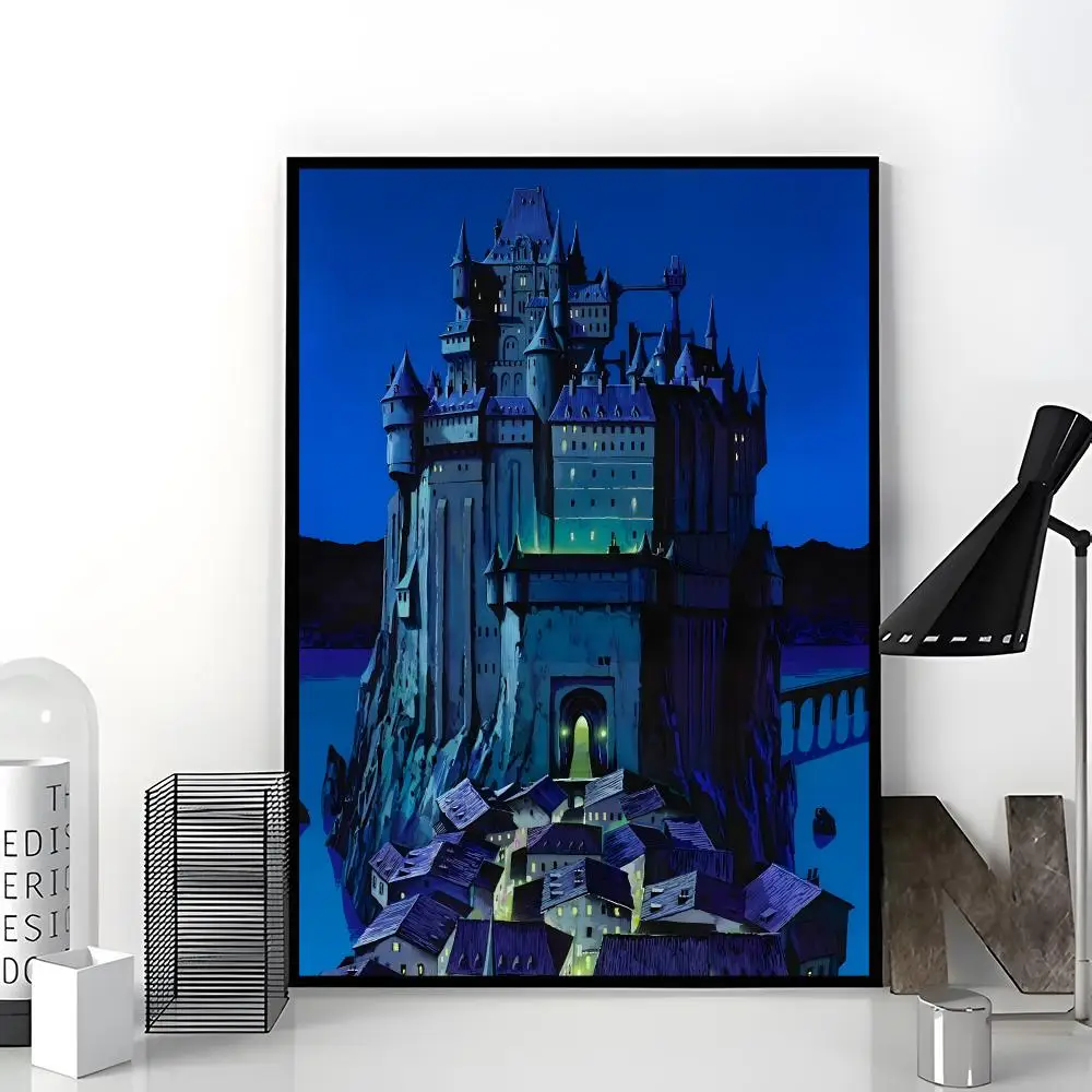 Classic Anime L-lupin III The Castle of Cagliostro Poster Trendy Aesthetic Wall Art Poster for Dorm Room Bedroom Decor