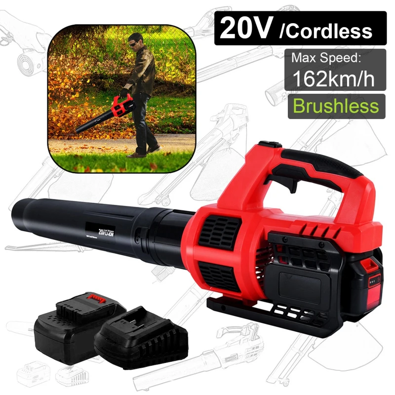 Grade Leaf Portable Brushless Hair Dryer Wireless and Battery for Garden Leaf Blowing Fast Delivery