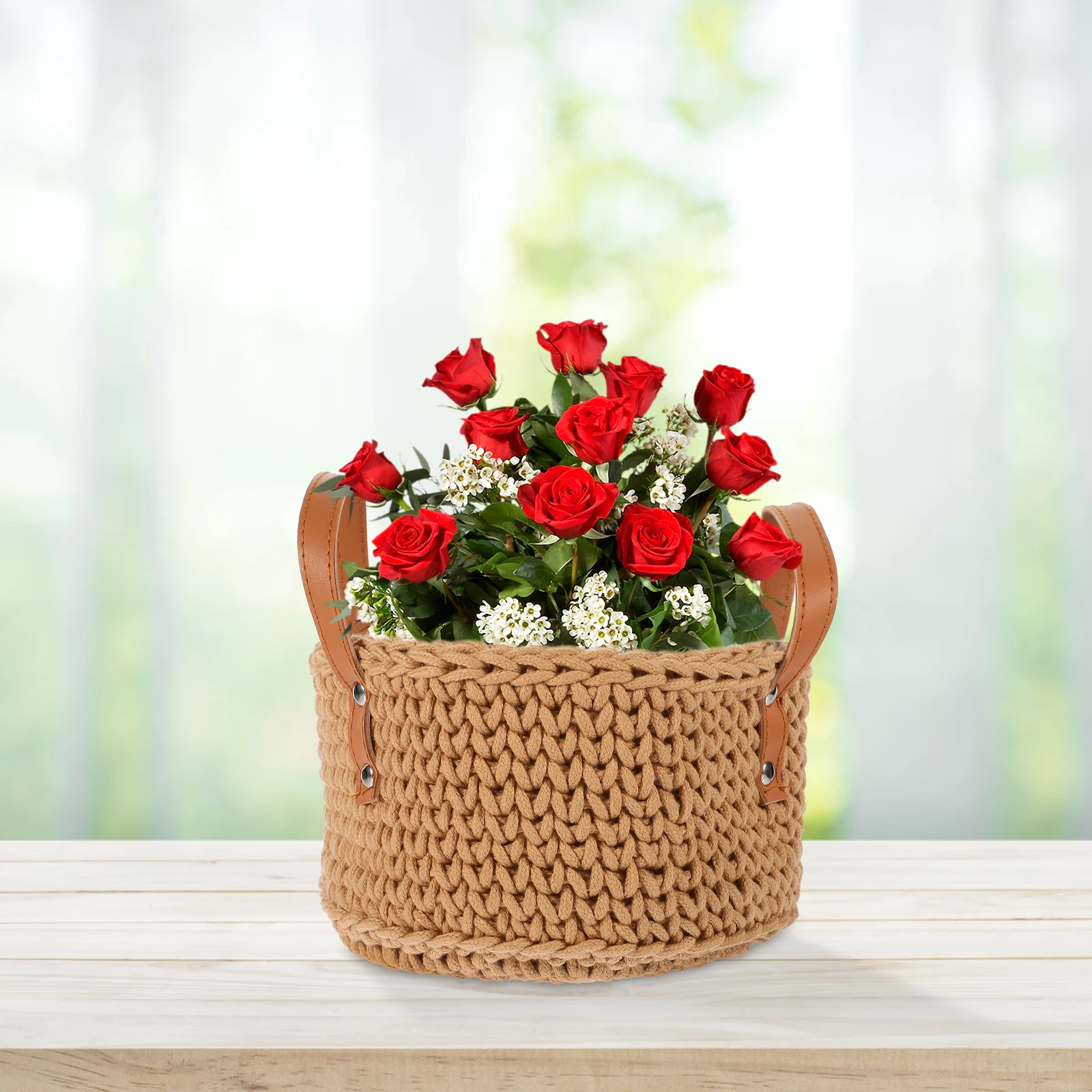 

Cotton Rope Basket Storage Baskets Woven Basket Sundries ganizer Household Holder Lightweight Proper Size Reusable Modern Look