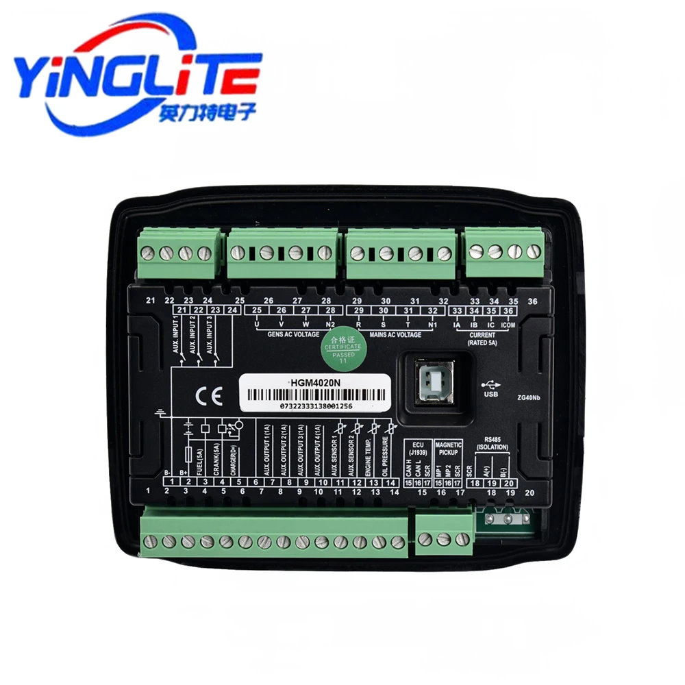 Imagem -05 - Controlador Inteligente com Painel de Controle Digital Smartgen Generator Codificação Automática Mains Engine Hgm4020n Hgm4010n