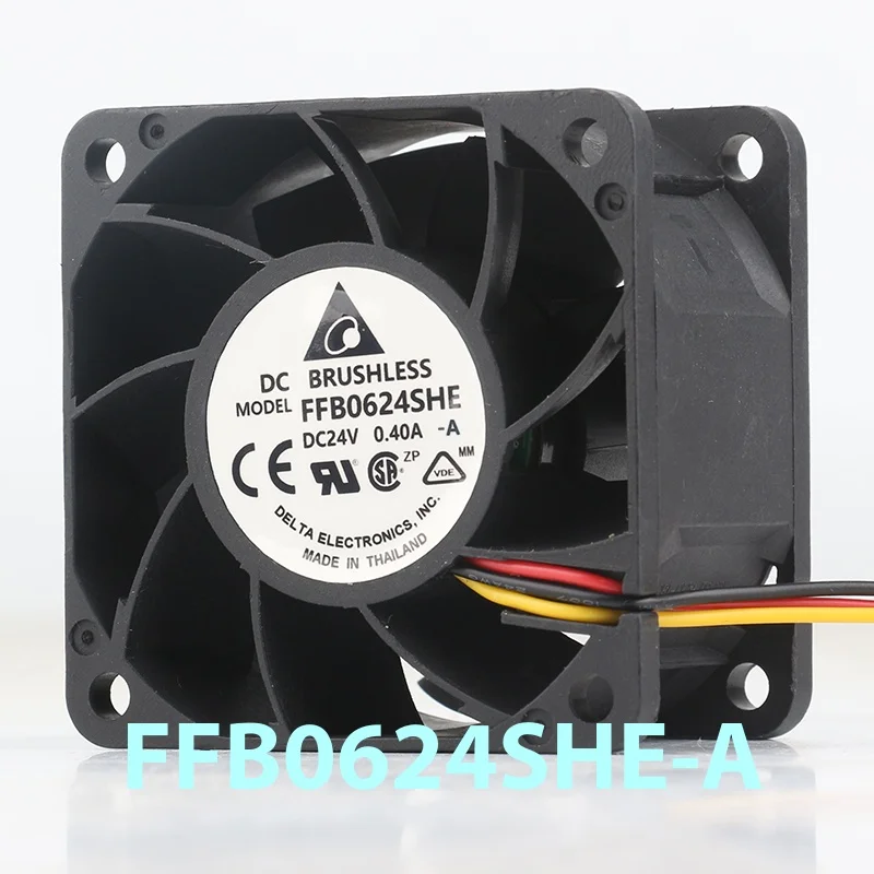 Cooling Fan FFB0624SHE Delta 5V 12V 48V DC 24V 0.40A AC EC 6038 60X60X38MM 6CM Industrial Inverter Large air Volume Double Ball