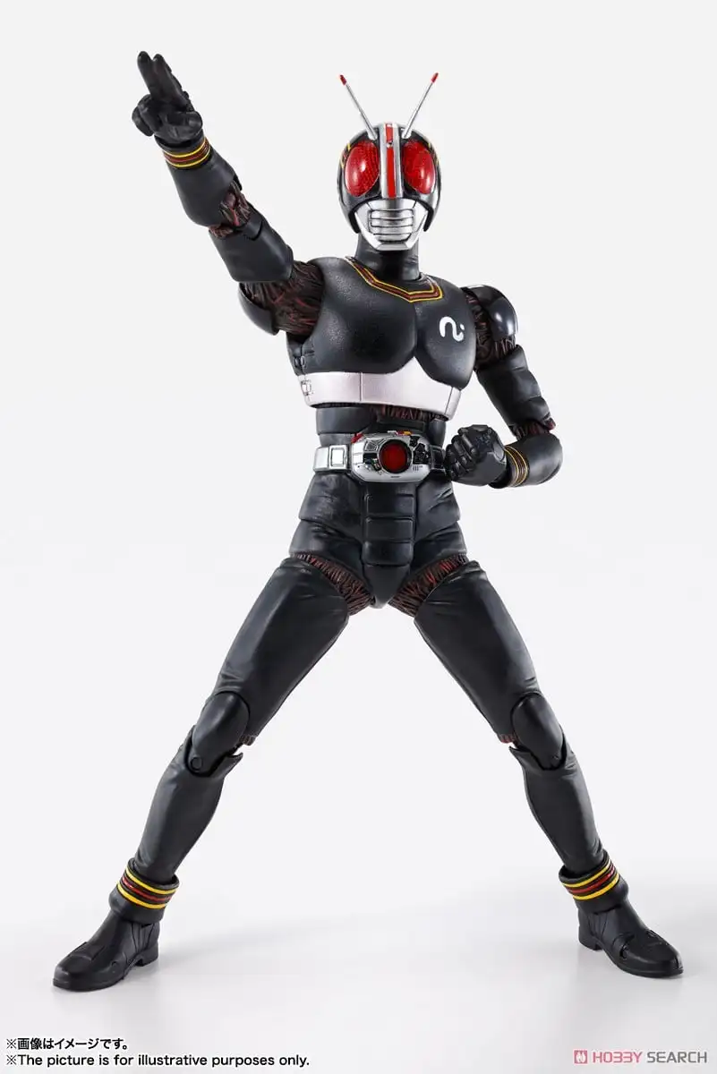 BANDAIS-Black SHF Tokusatsu شخصية أنيمي ، موديل قابل للتحصيل ، راكب مقنع ، هدايا للأطفال ، أصلي ، متوفر