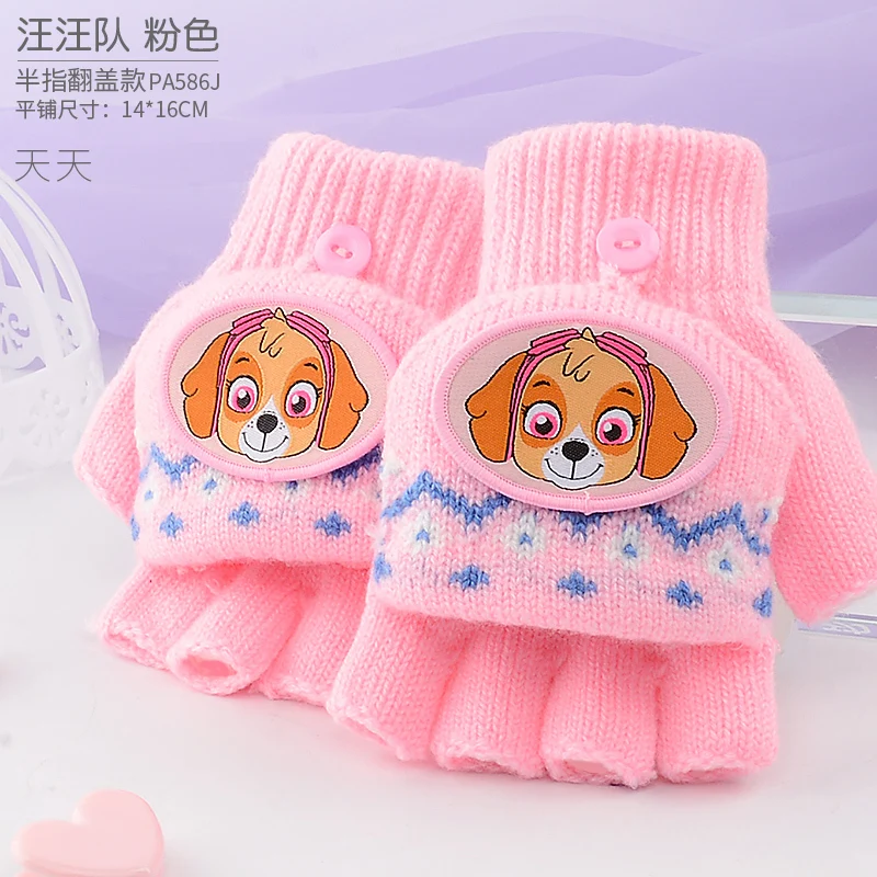 Genuine Paw Patrol Winter KIDS Glove Chase Marshall Skye Everest Rubble Zuma Rocky Ryder Action Figure Juguetes Children Toy