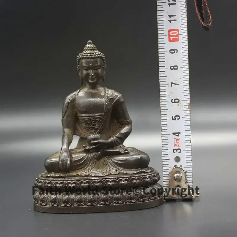 Tibetan Buddhist buddha statue HOME patron saint efficacious Protection # Buddhism Sakyamuni Tathagata Buddha bronze statue