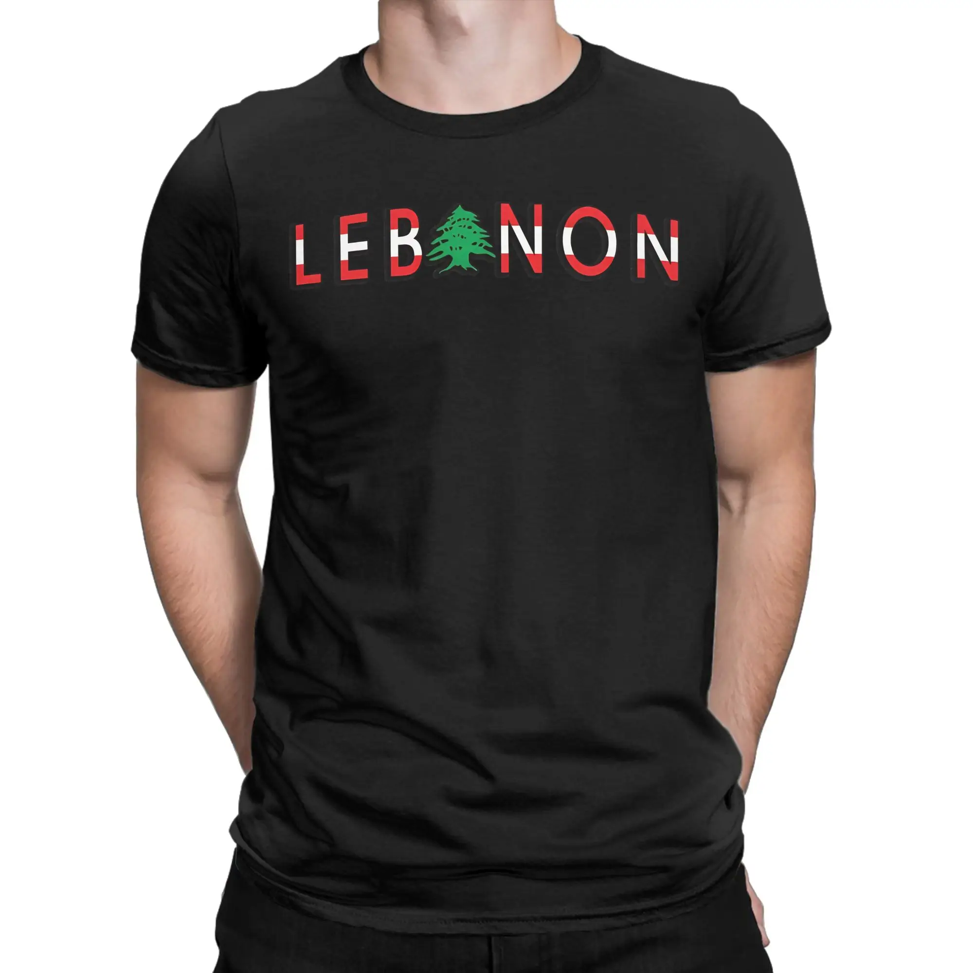 Lebanon Flag T Shirt Summer  Vintage T Shirts Cotton Harajuku Tee Shirt For Man Casual Top Tees