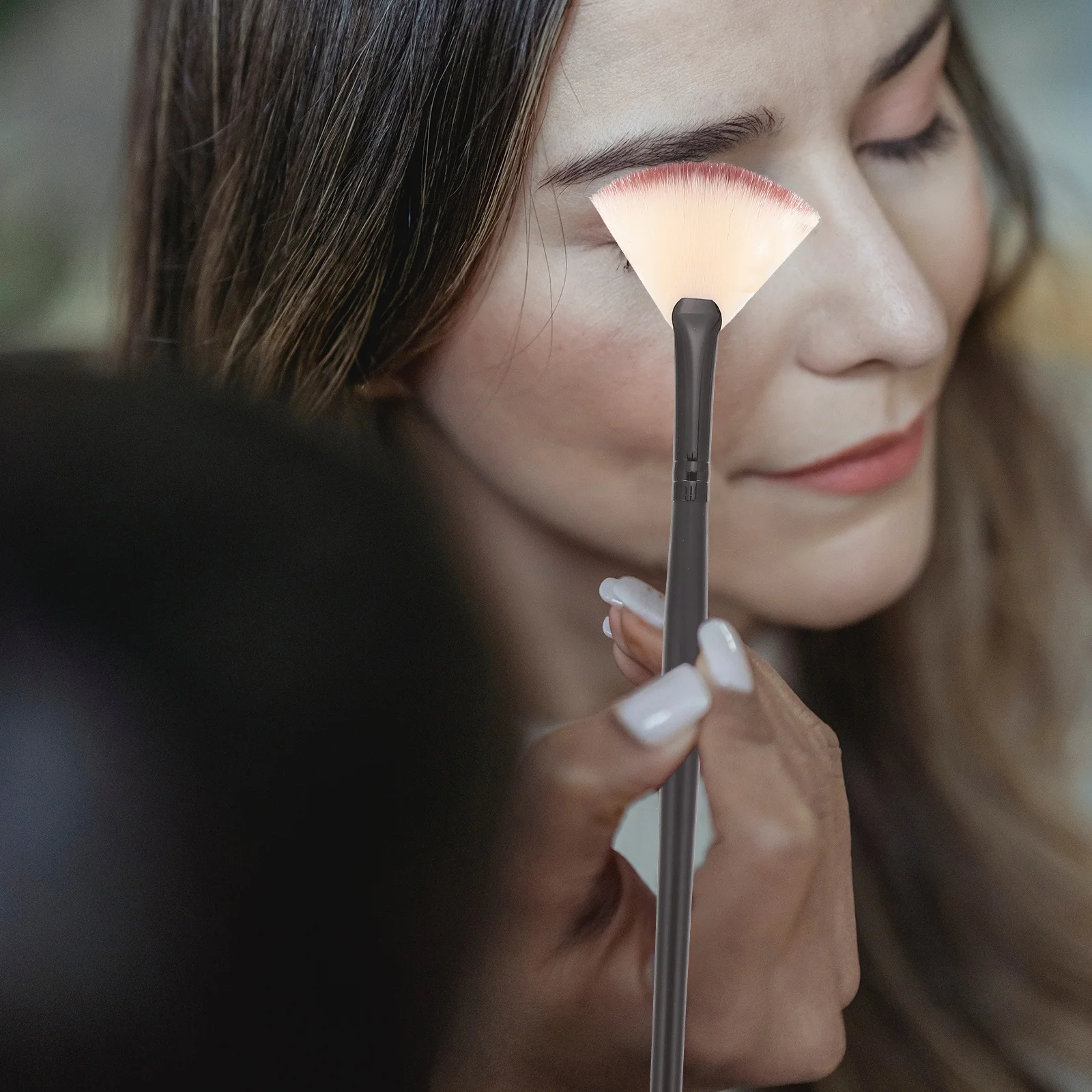 12 Uds. Pincel para máscara Facial, pinceles de maquillaje de belleza en forma de abanico, herramientas aplicadoras para el cuidado de la piel, uso en salón en casa, herramienta de belleza facial