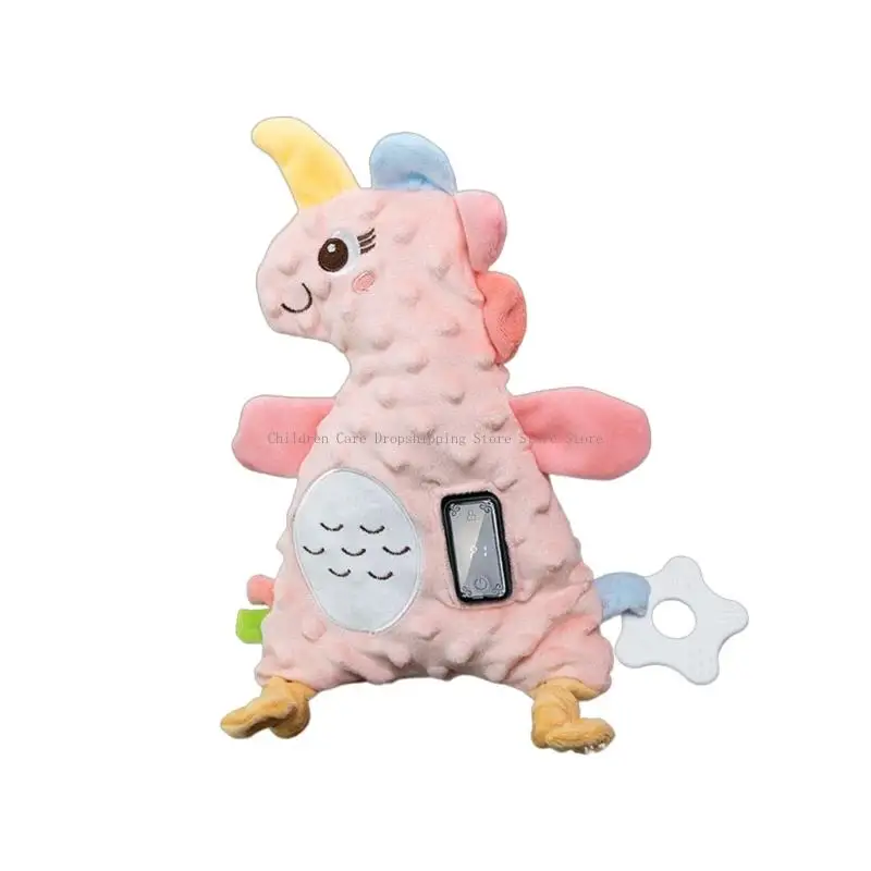 لعبة محمولة لتهدئة الأطفال من القطيفة مع 3 أصوات مهدئة و4 مستويات اهتزاز وعربات أطفال مريحة من القماش وآمنة #2