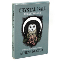Newest Crystal Ball Pocket Oracle 13 pcs Cards Featuring Beautiful Nature-inspired Artwork Tarot Cards Card Game