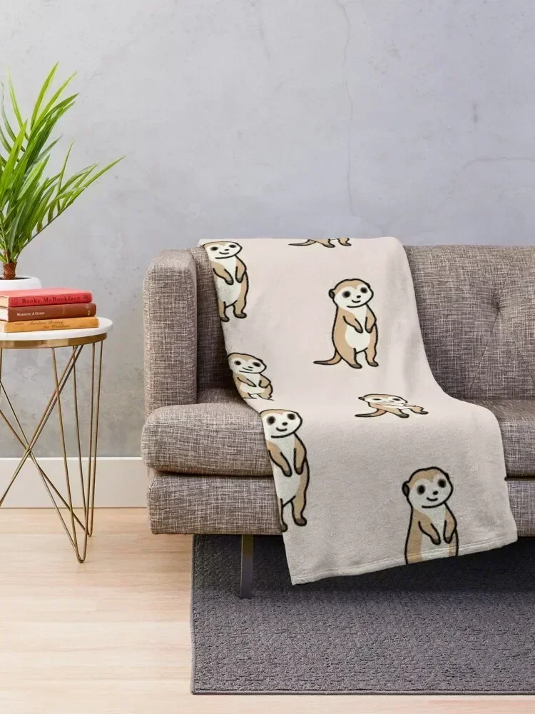 Meerkat Throw Blanket Bed linens Hair Luxury Brand Luxury Blankets