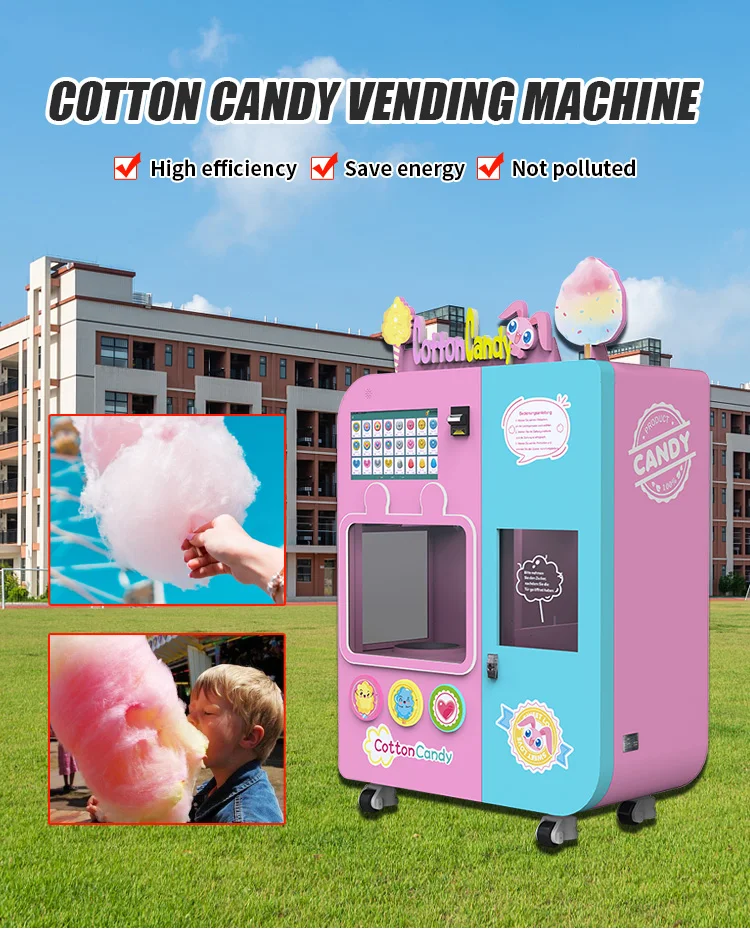 High Quality Fully Automatic Automatic Cotton Candy Machine Fairy Floss Maker for Home & Commercial Use