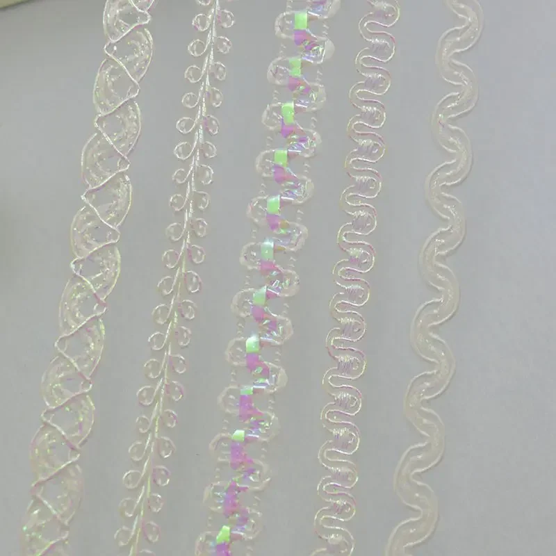 5Meters/196.85In Per Pack of New Clothing Accessories Lace Supplies, Exquisite Knitted Prom Dress Headwear Accessories, Centiped