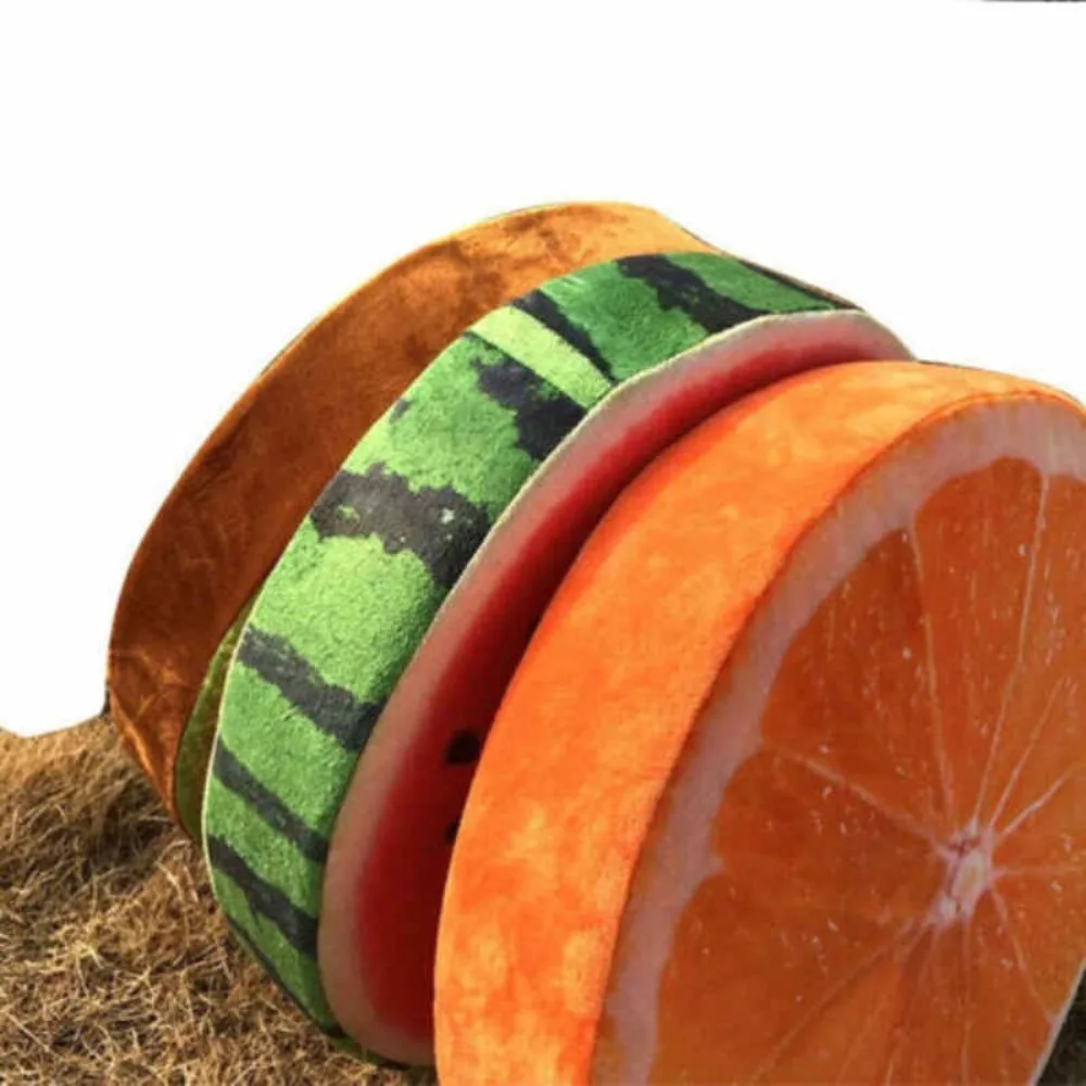 Kindergarten Office Sofa Pillow Funny   Round  Pillow Seat Pads Fruit Seat Pads Chair Cushions view 5