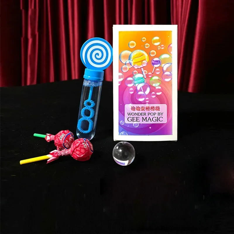 Wonder Pop By Gee Magic Tricks Lollipop Appearing From Bubbles Close Up Illusions Gimmicks Props Accessories Comedy Toys for Kid