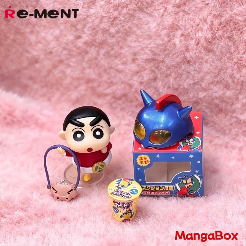 Re-Ment Crayon Shin Chan Miniature Collectible Figures - Sato Kuxiangtang Shopping Design Snack Handmade Collectors Toy
