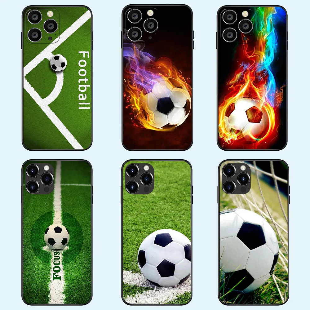 TV-38 Football Soccer sport Soft Case For iPhone 5S SE 6 6S 7 8 11 X XS XR Plus Pro Max