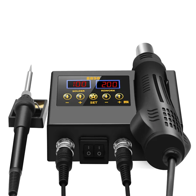 8898 Soldering Hot Station Price Professional Soldering and Desoldering Station Rework Station Soldering Hot air g un