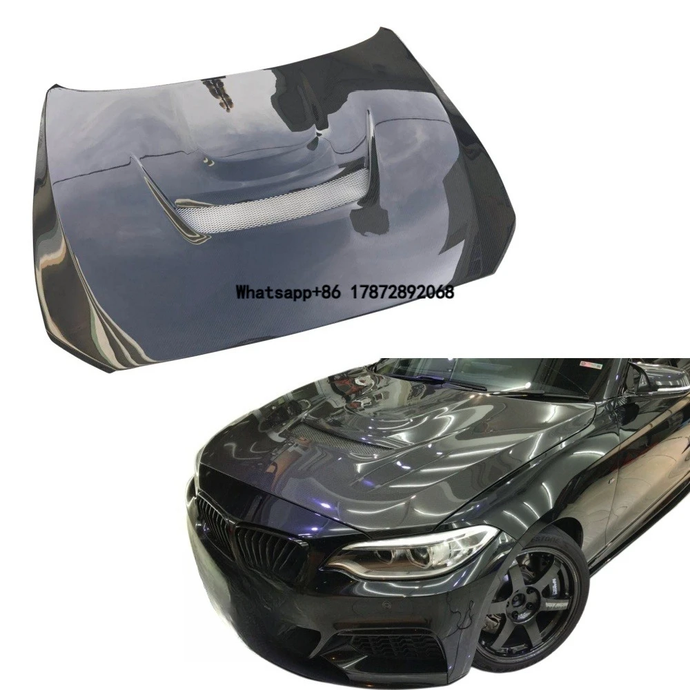 

Premium High Quality Dry Carbon Fiber Hood for F22 2 Series M235i/M240i Engine Bonnet Auto Parts Lightweight Black
