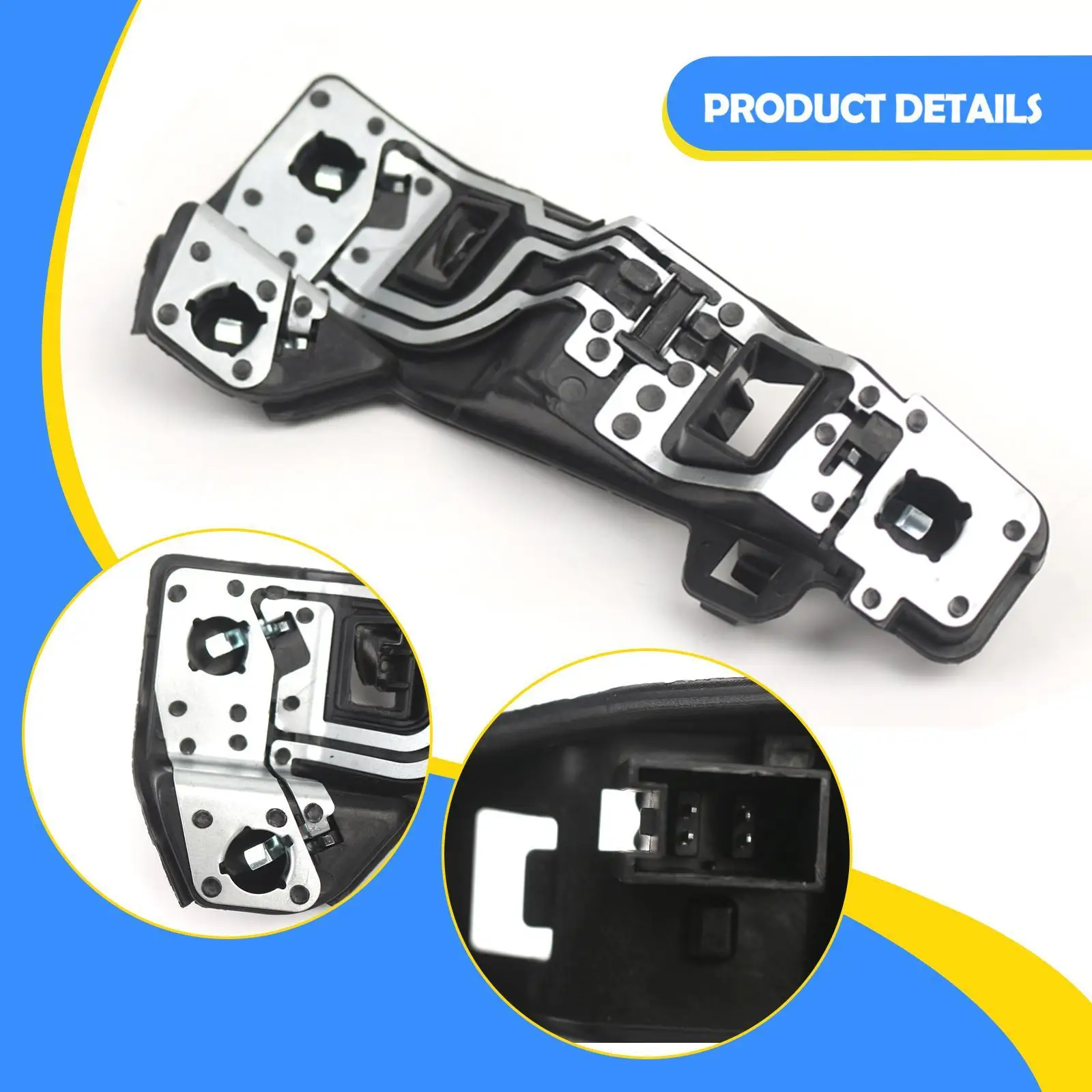 

Metal Plastic Car Tail Light Holder Stable Taillight Socket Easy Installation for Audi Q3 2011-2018 Automotive Accessory