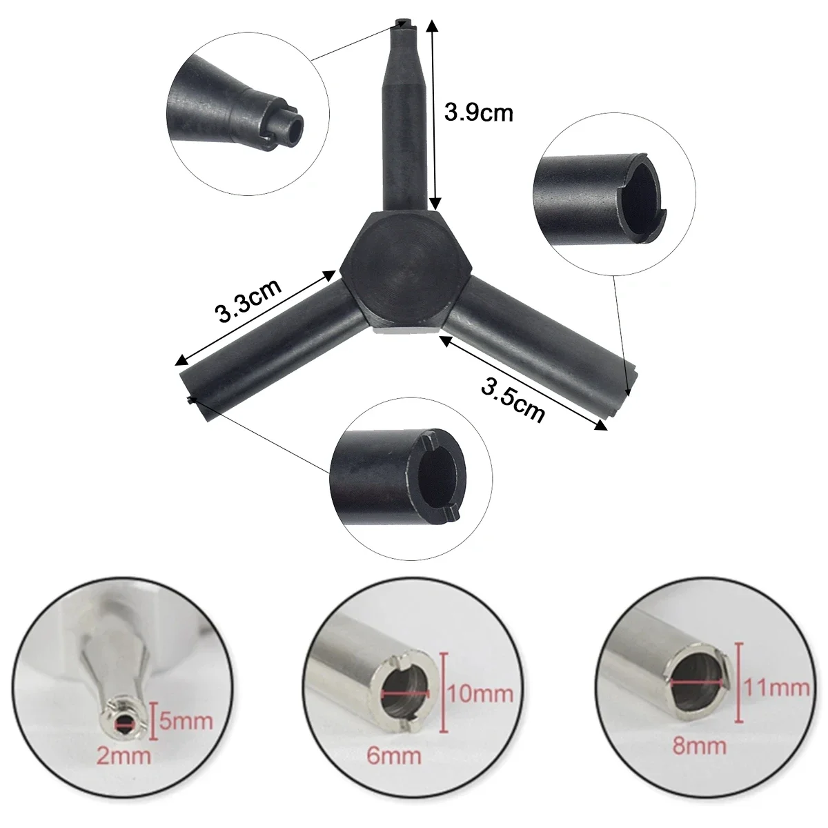 Taktische Gas Ventil Schlüssel Stahl Triple Force Magazin Lade Werkzeug Für GBB AEG KSC KWA Airsoft Pistole Pistole Outdoor Schießen Jagd