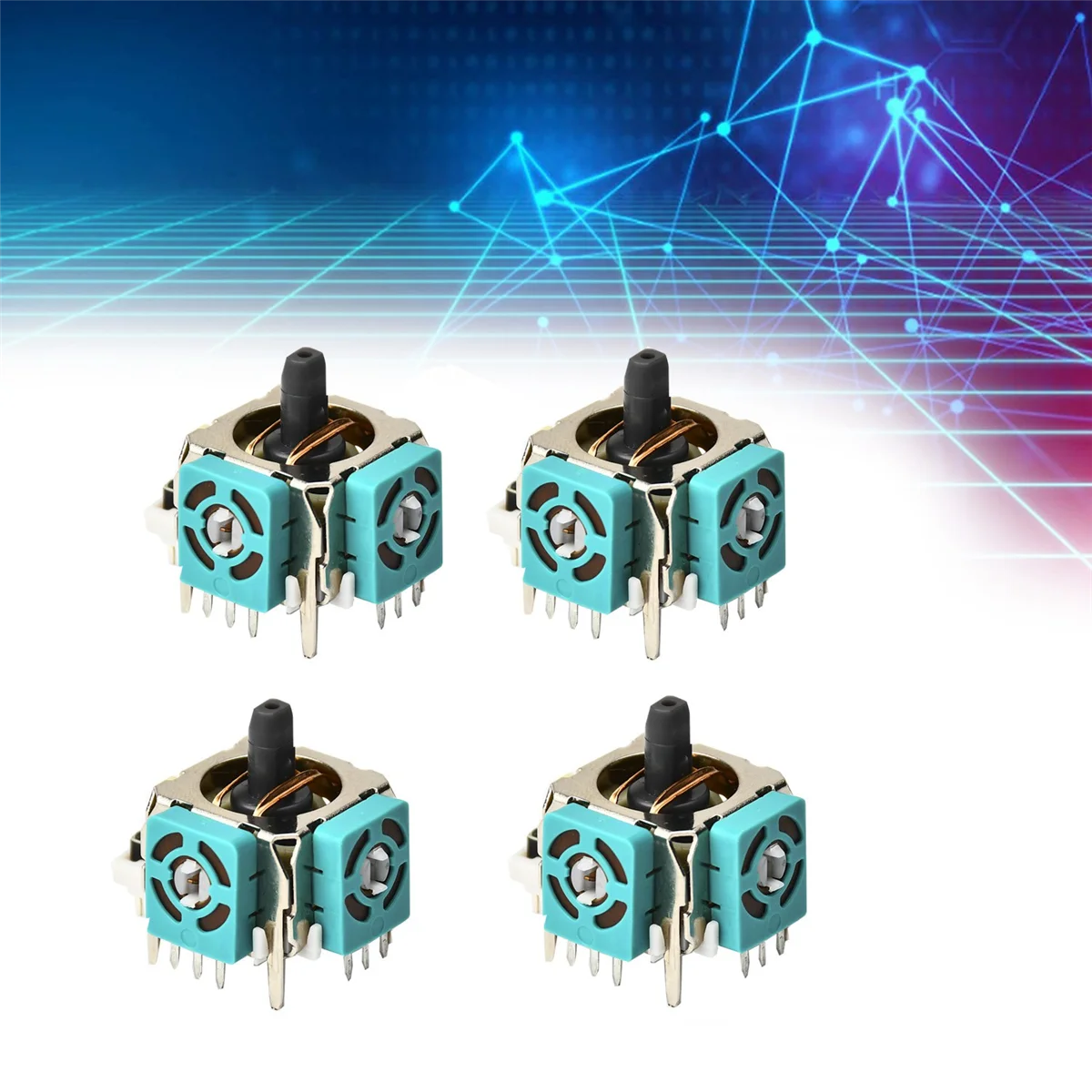 30PCS 3D จอยสติ๊กโพเทนชิโอมิเตอร๋สําหรับ XBOX 360/PS2 เกมคอนโทรลเลอร์ 3D Analog จอยสติ๊ก B10K สําหรับ PS2