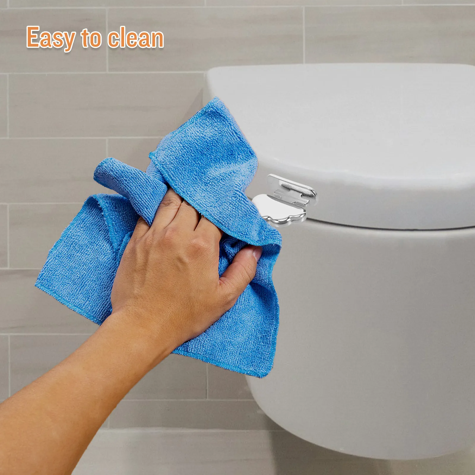 2Pcs Toilet Seat Lifter Handle Silicone Flexible Adhesive Base Animal Style Toilet Lid Lift Tool Works with All Shapes Sizes