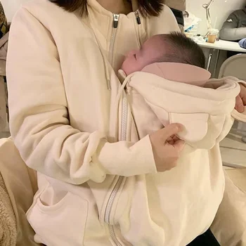 아기 캐리어 재킷, 임신 의류, 겨울 출산 의류, 플리스 겉옷, 캐주얼 엄마 후드 캥거루 코트 착용 Best5 아기 캐리어 재킷, 임신 의류, 겨울 출산 의류, 플리스 겉옷, 캐주얼 엄마 후드 캥거루 코트 착용 Best5