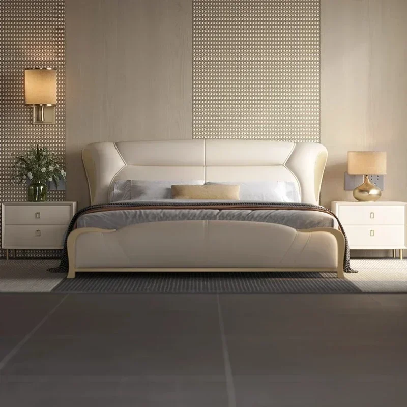 Bedgeraamte & Frames Furniture Home Double Bed Full Marriage Bedrooms Dorm Room Essential Complete Bedroom Furniture 180x200cm