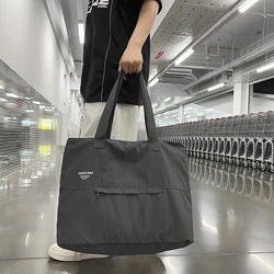 Minimalism Large Capacity Women's Tote Bag Waterproof Easy to Maintain Nylon Shoulder Bags for Women Lightweight Shopping Bag