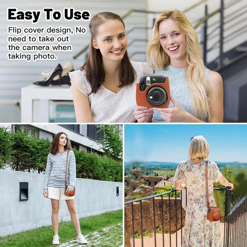 Funda portátil para cámara a prueba de golpes, funda protectora a prueba de polvo, anticaída, para Instax Mini 12, 11, 9, 8